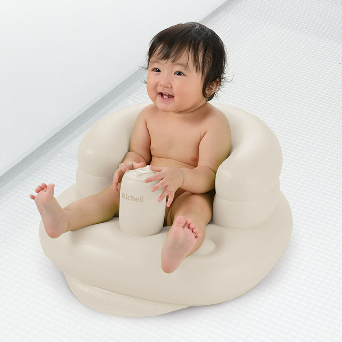 ベビーバス ふかふか ベビーチェア K 7カ月～2才 （ リッチェル ベビーバスチェア 抗菌 防カビ ...