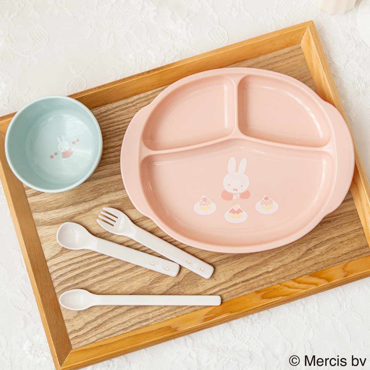 ベビー食器 ミッフィー 食器セット MD 5点セット （ お食事セット カトラリーセット 食洗機対応 ...
