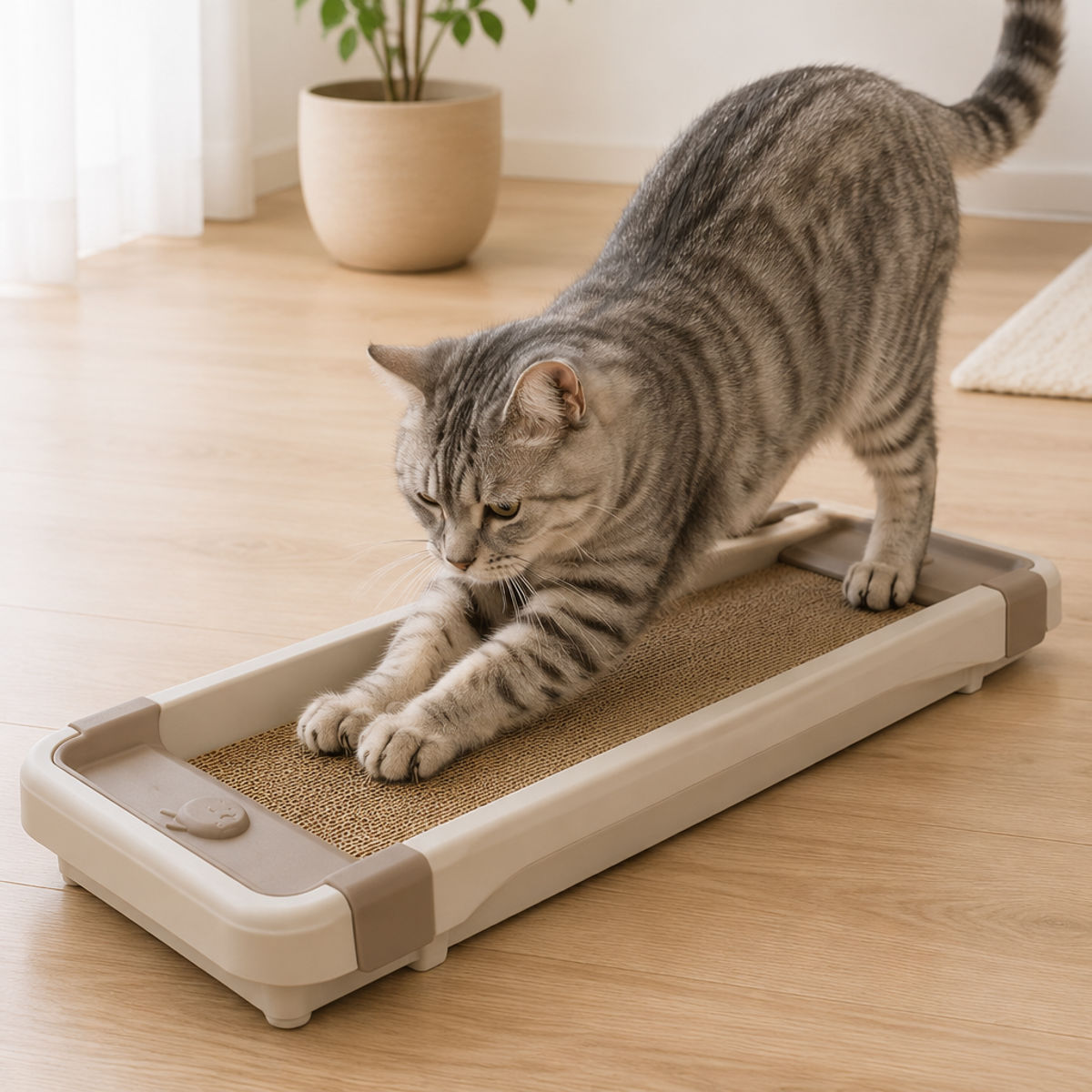 Rakuten - 爪とぎ ペット エコル 猫のツメみがき （ 爪研ぎ つめとぎ 猫用 爪とぎソファ 段ボール ストレス解消 遊び 爪磨き ガリガリ 寝床 ねこ 猫用品 ペット用品 ）【39ショップ】