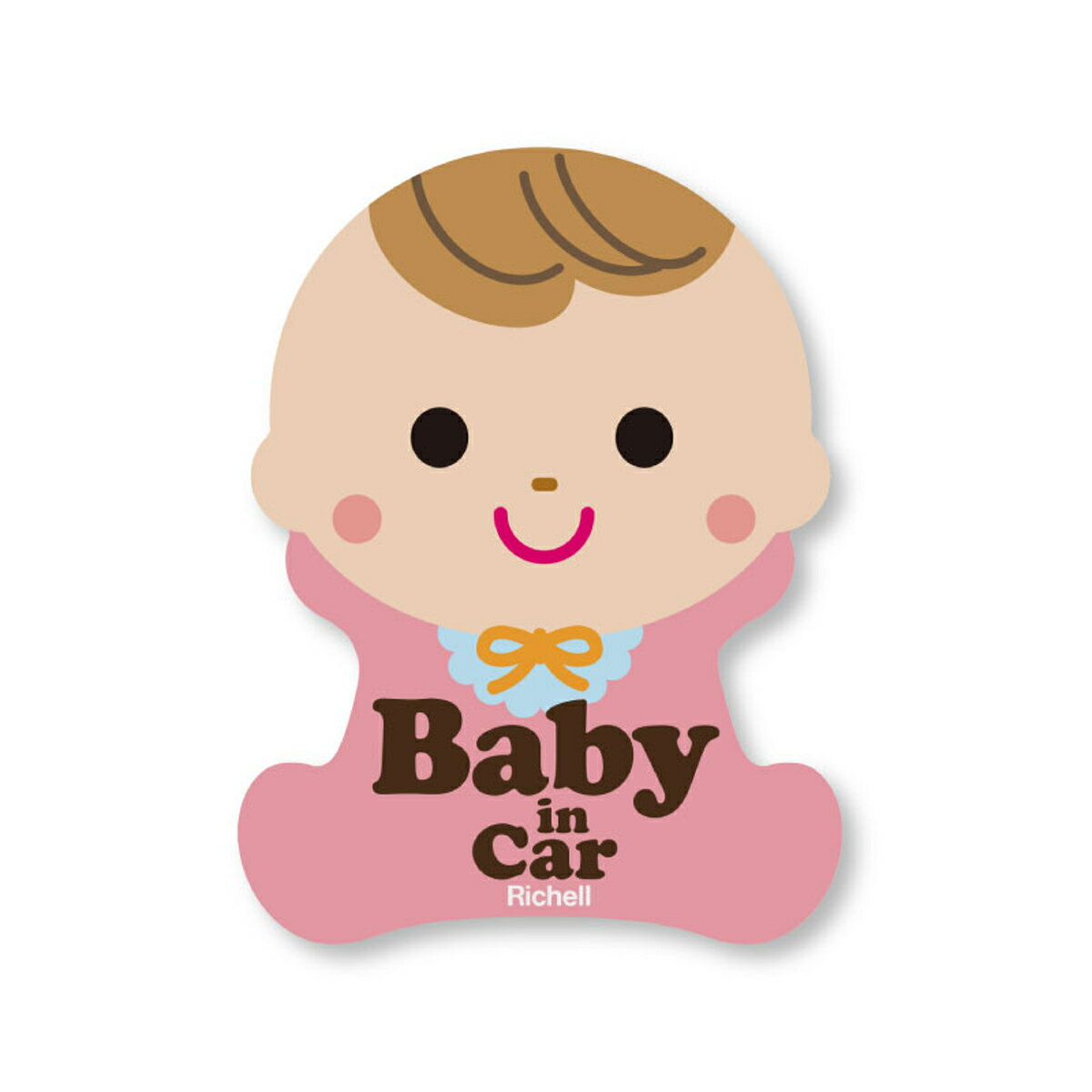 カーサイン セーフティ 反射ステッカー 赤ちゃん （ ベビー BABY IN CAR 車 シール ス ...