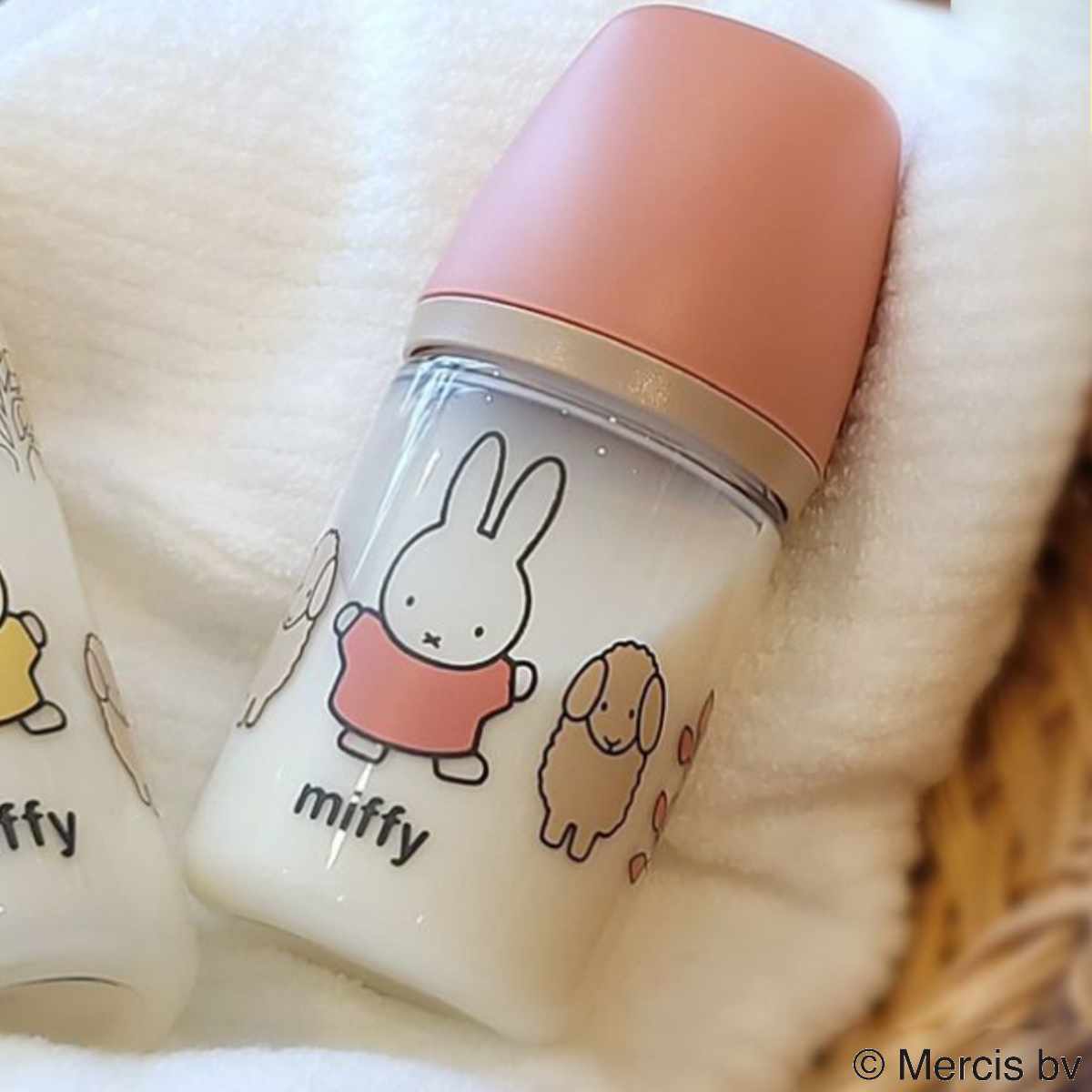 哺乳瓶 ミッフィー おでかけミルクボトル 160ml （ 新生児～ 0ヶ月 哺乳 ミルク シリコーン ...