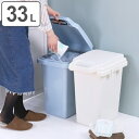 ゴミ箱 臭わない 防臭 パッキン付き 33L ふた付き 分別 （ ごみ箱 ダストボックス 縦型 プラスチック製 おしゃれ パッキン くずかご ダストBOX 分別ゴミ箱 分別ごみ箱 お洒落 オシャレ 無地 おむつ 生ごみ 入れ ） 【39ショップ】