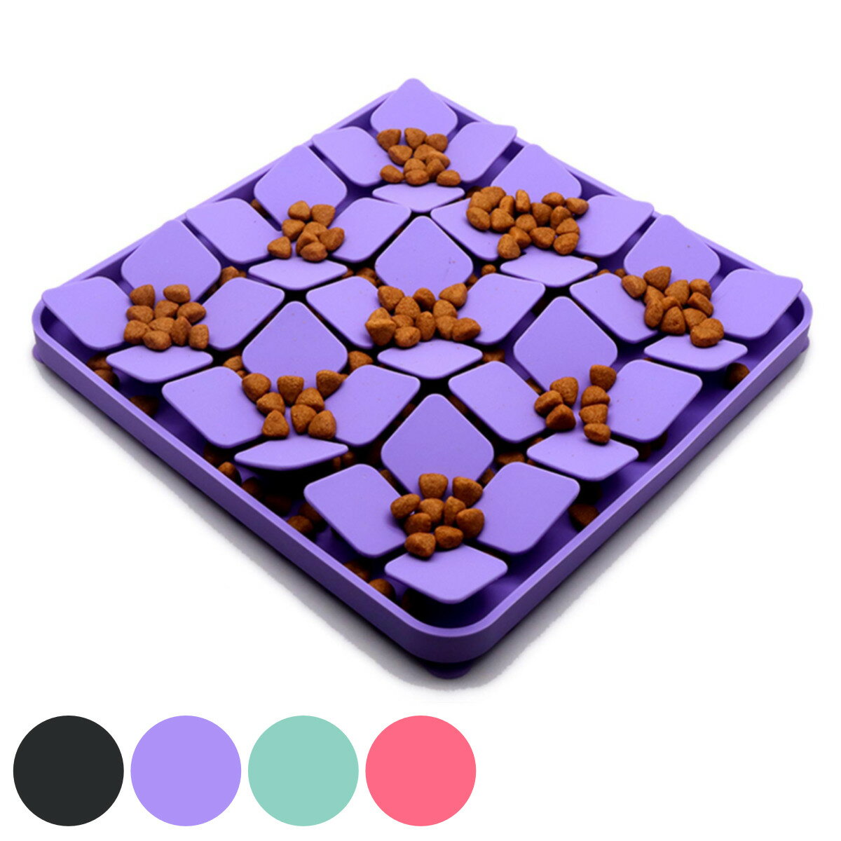 フードボウル 早食い防止 ループ スナフマット リーフ シリコン 犬 猫 ペット ( ペット用 食器 フードマット 餌入れ 早食い 防止 肥満予防 吸盤付 エサ...