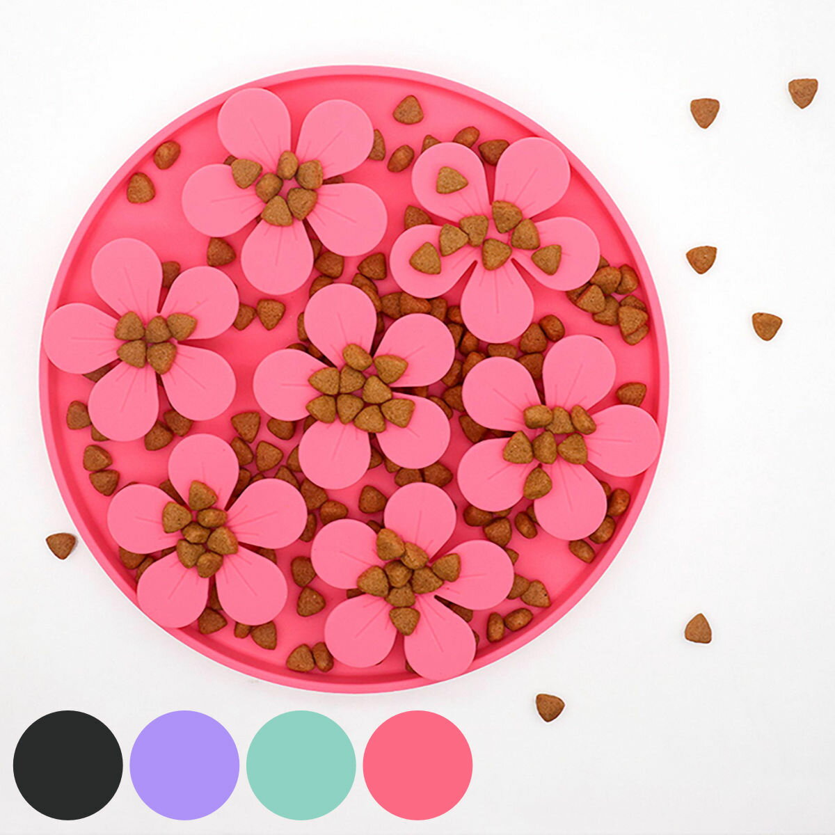 フードボウル 早食い防止 ループ スナフマット コローラ シリコン 犬 猫 ペット ( ペット用 食器 フードマット 餌入れ 早食い 防止 肥満予防 吸盤付 エ...