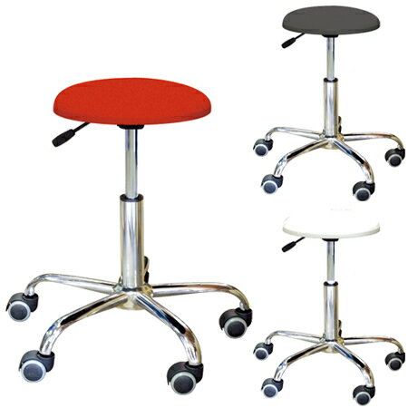 スツール 椅子 ブランチクッションスツール キャスター付き （ 送料無料 高さ調節 背もたれなし パソコンチェア PCチェア イス いす チェア レザー調 ハイチェア 昇降 ） 【39ショップ】