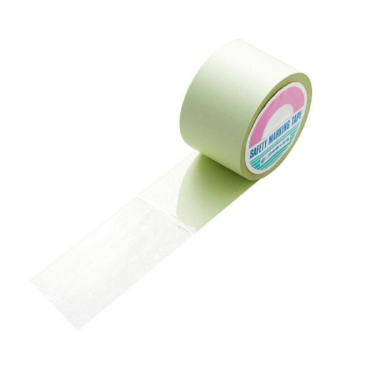 フロアラインテープ 透明 75mm幅 20m クリア テープ 日本製 ( オーバーコート 安全 区域 標示 粘着テープ 区画整理 線引き ライン引き 室内 床 ...