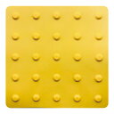 点字タイル 「 警告 」 30×30cm エラストマー ( 点字 タイル 屋内外兼用 テープ付き 注意喚起 安全用品 日本製 JIS規格適合品 点字パネル 点字...
