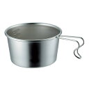 シェラカップ 深型 600ml 大サイズ ( ステンレス製 目盛り付 ステンシェラカップ 計量 食器 クッカー カップ コップ 直火対応 目盛り付き 食洗機対応 スープカップ バーベキュー BBQ キャンプ 皿 直火OK 直火 ステンレス 日本製 ) 【39ショップ】