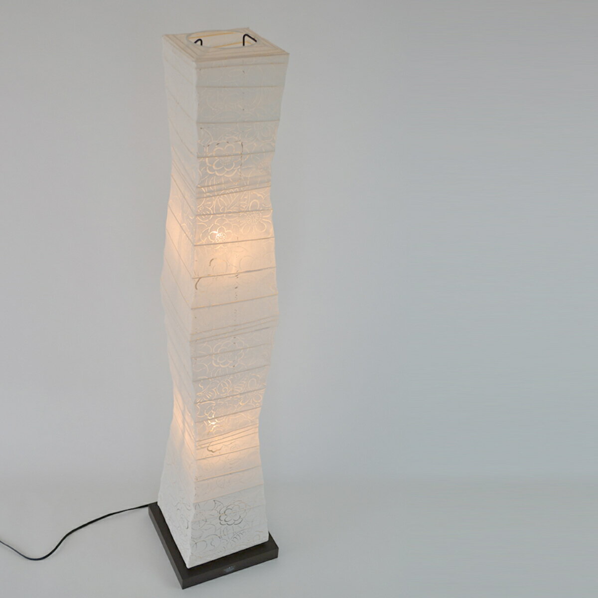 フロアライト 和紙 komorebi 椿 2灯 （ フロアスタンド 照明 スタンドライト 日本製 LED フロアスタンドライト おしゃれ 照明器具 スタンド照明 中間スイッチ 間接照明 国産 ）【39ショップ】