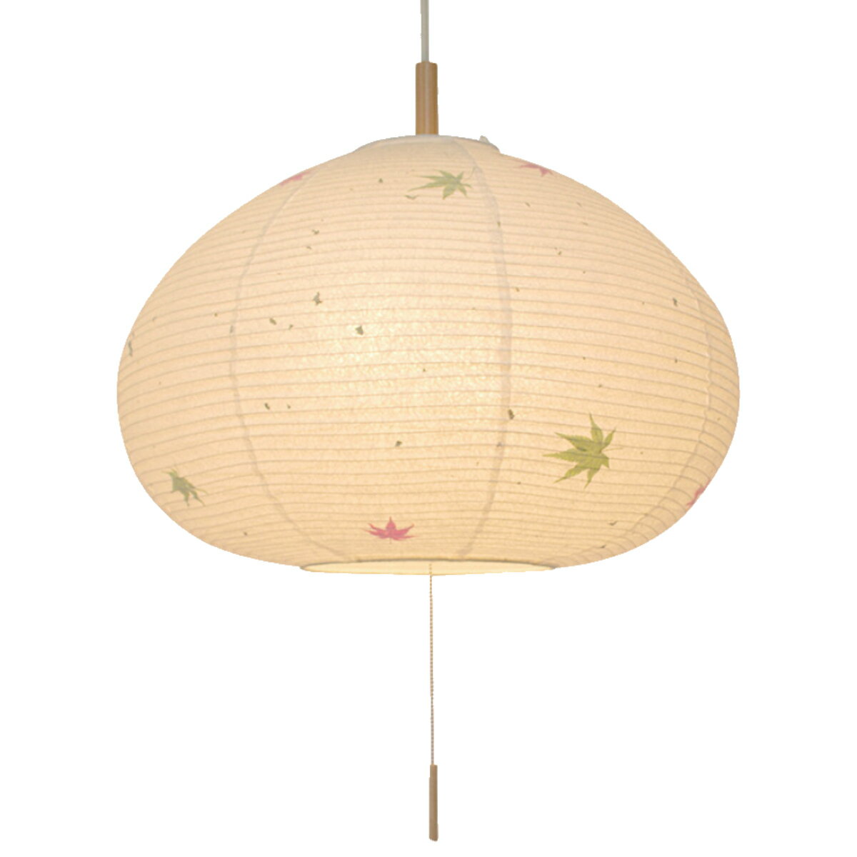 ペンダントライト 2灯 marron もみじ 和紙 日本製 和風 天井照明 （ LED電球対応 美濃 照明 ライト 吊り下げ照明 吊るす 照明器具 和モダン モダン シンプル ナチュラル おしゃれ こだわり 柄 ）【39ショップ】