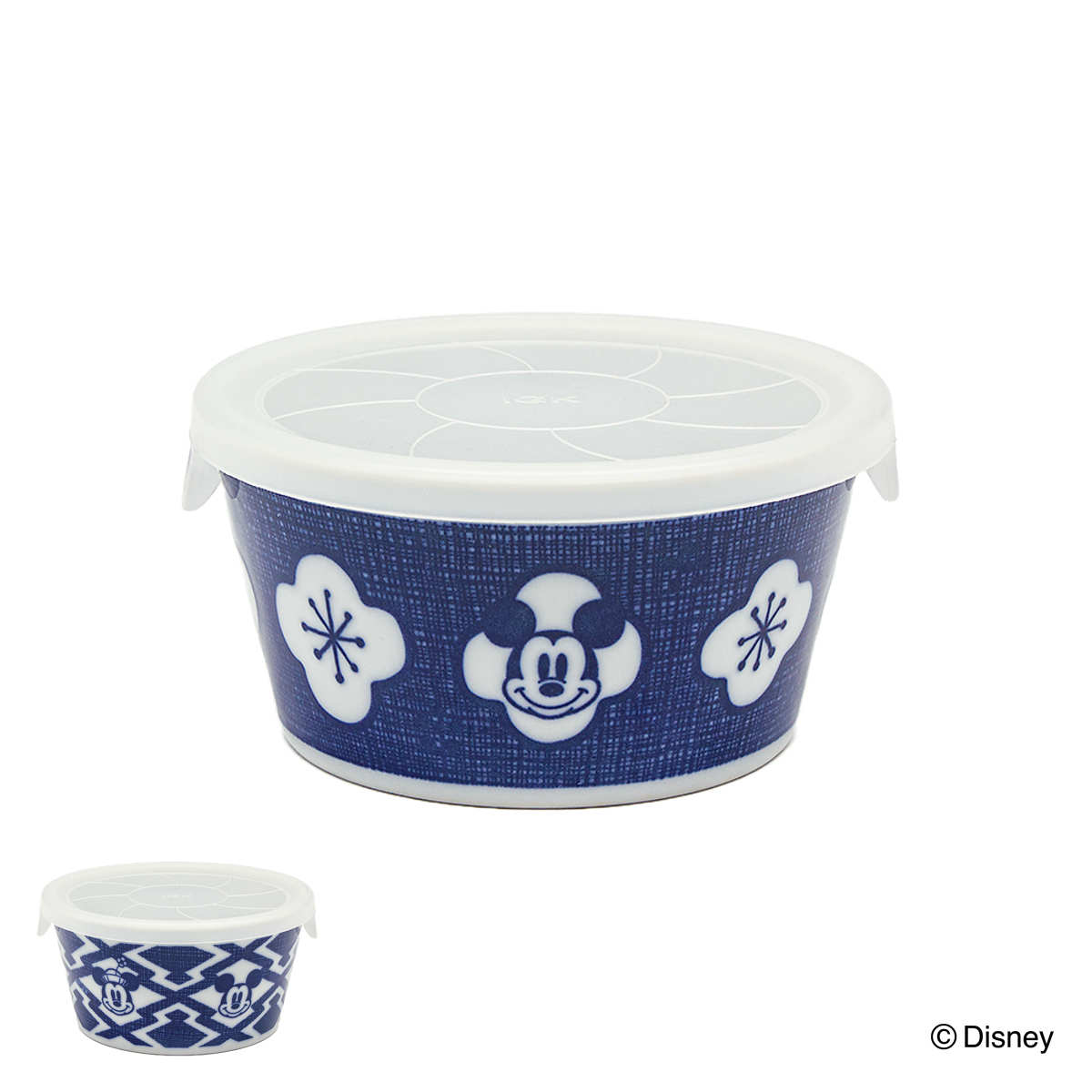 保存容器 レンジパックS （ 磁器製 食品保存容器 保存 容器 電子レンジ 食器 食器保存 二ホンスタイル ディズニー ミッキーマウス 和柄 和風 おしゃれ かわいい レンジ対応 陶磁器 磁器 和食器 蓋付き 蓋付 ）【39ショップ】