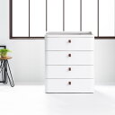 チェスト タンス リバーシブル 木製天板 アースホワイト 4段 幅72.5cm 完成品 日本製 ( 収納ケース プラスチック製 収納 引き出し 隠しトレー付き ...