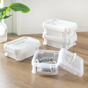 収納ボックス ナチュラトラックス 幅24.5×奥行17.2×高さ9cm 24S フタ付き ( コンテナボックス 収納 持ち手 カラーボックス インナーボックス ...