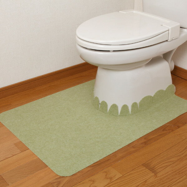 トイレマット 60×90cm おくだけ吸着バリアフリーおくながトイレマット 吸着 ロング...
