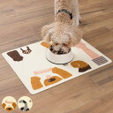 ランチョンマット おくだけ吸着 ペット用 撥水 犬 猫 サンコー ( プレースマット イヌ用 ネコ用 食事 洗える ズレない 日本製 プレイスマット はっ水加工...