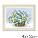 絵画 『ビオラのブーケ』 42×52cm 洋美 額入り 巧芸画 インテリア ( 送料無料 壁掛け ポスター アートフレーム アートポスター 絵 風水 花 植物 玄関 リビング 廊下 壁飾り 明るい 店舗 おしゃれ ビオラ ) 【39ショップ】(3)