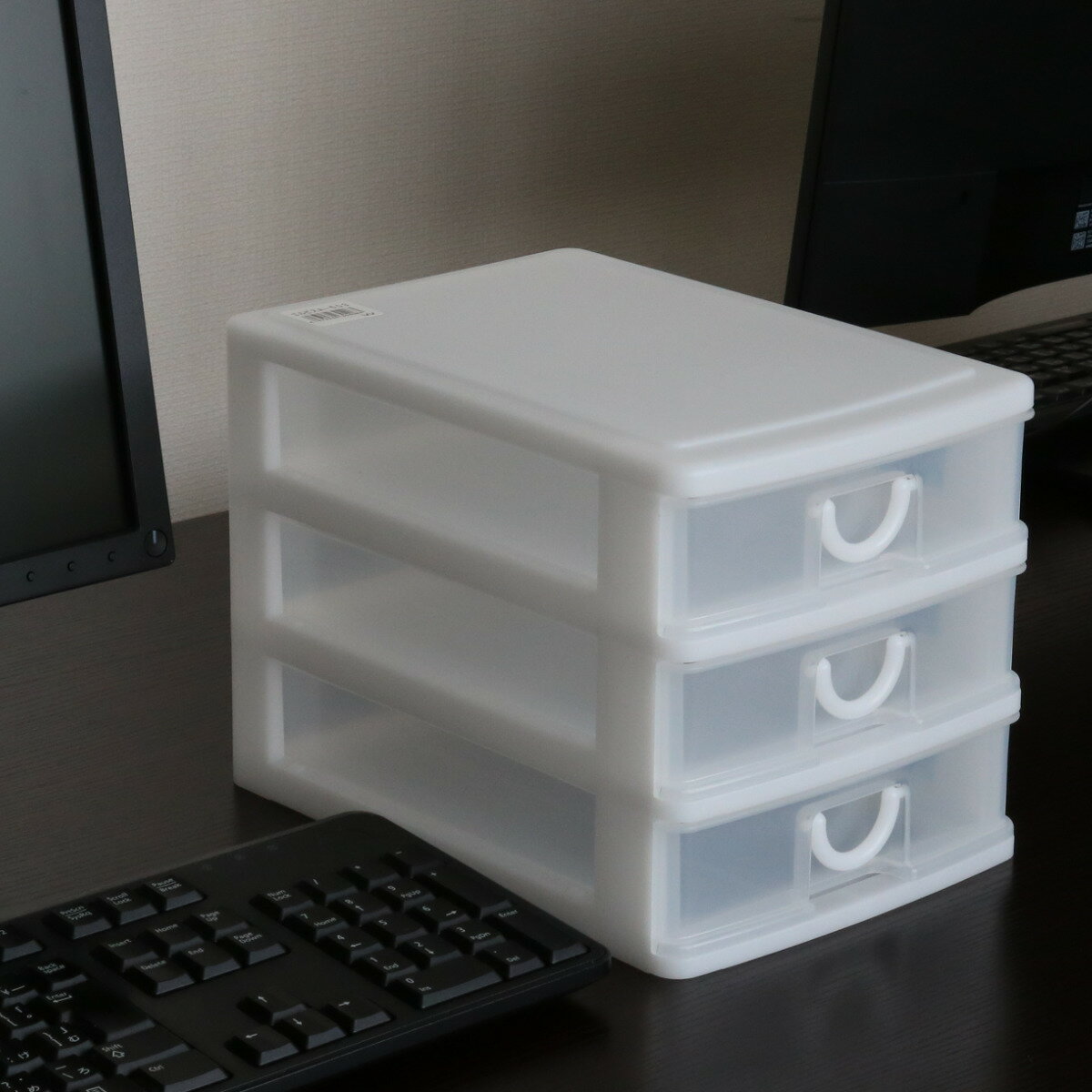 レターケース 幅18.2×奥行26.5×高さ19cm A5 3段 浅型 収納ケース ( 引き出し A5サイズ 収納 ラック ケース レターラック 収納ボックス ...