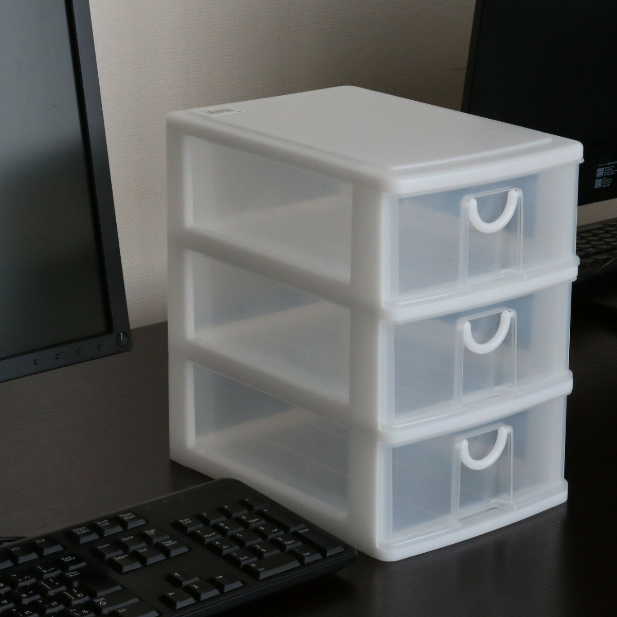 レターケース 幅18.2×奥行26.25×高さ27cm A5 3段 深型 収納ケース ( 引き出し A5サイズ 収納 ラック ケース レターラック 収納ボックス...