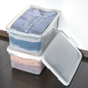 収納ケース 幅28.5×奥行40.7×高さ18.5cm フタ付き プラスチック 収納ボックス ( クローゼット収納 ふた付き 収納 靴箱 靴収納 ケース ボックス 日本製 キッチンストッカー ストッカー 取っ手付き キッチン収納 )【39ショップ】