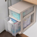 キッチンストッカー シンクスリム 幅22cm 2段 ( コロ付き スリム 日本製 プラスチック シンク収納 シンク下収納 シンク 収納ストッカー 収納ケース シンク下 整理 片付け キッチン リビング 洗面所 キャスター付き 二段 )【39ショップ】