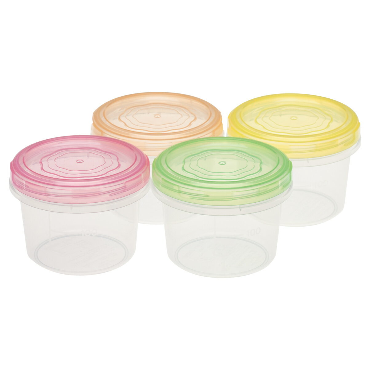 保存容器 170ml エブリーパック NO.1 浅型 4個入り （ 食品保存容器 プラスチック容器 フードストッカ..