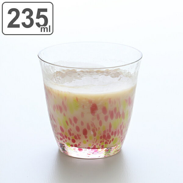 ロックグラス 235ml 水の彩 花の彩 クリスタルガラス ファインクリスタル ガラス コップ 日本製 （ 食洗機対応 焼酎グラス ガラス製 オールドグラス ウイスキーロック グラス 8オンス タンブラー ウィスキー 焼酎 お酒 おしゃれ ） 【39ショップ】