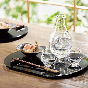 酒器セット 300ml カラフェ グラス ガラス ( 食洗機対応 徳利 とっくり お猪口 おちょこ 冷酒 酒器 お酒 日本酒 ポケット付き 来客用 普段使い ガラス製 日本製 おしゃれ 上品 )【39ショップ】