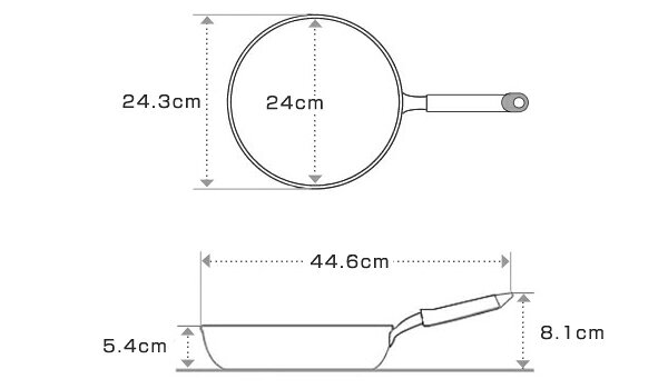 鉄フライパン 24cm IH対応 鉄製 匠 マグマプレート 日本製 （ ガス火対応 フライパン 鉄製フライパン 浅型フライパン 炒め鍋 片手鍋 24センチ 木柄 鉄鍋 鉄なべ 調理器具 おしゃれ ）【39ショップ】 interior-palette-10067680 インテリアパレット サンプル画像2