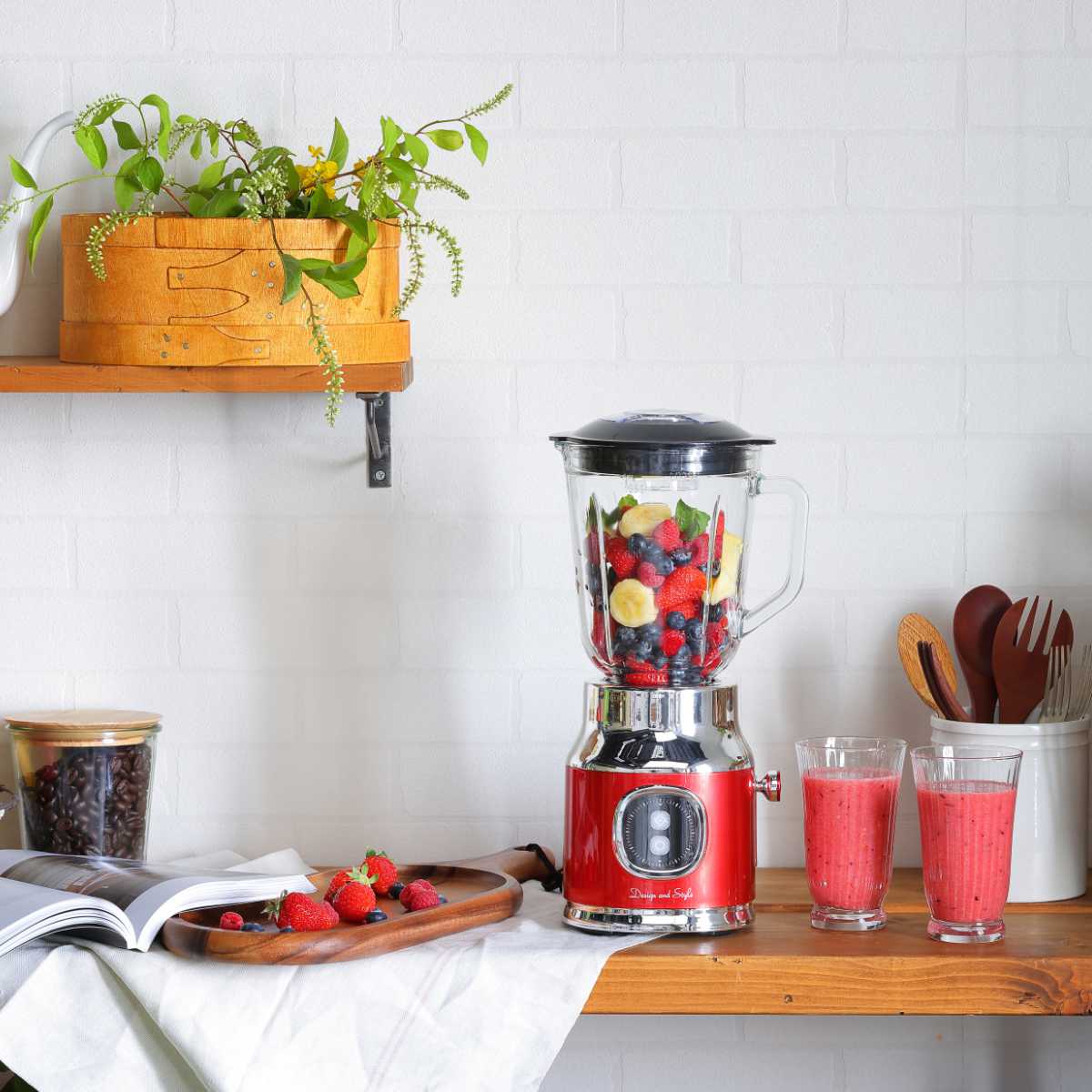 D&S 電動ミキサー 氷も砕ける ミルミキサー ( 電動ミキサー 電動ミル ブレンダー ジューサー ミキサー スムージー コーヒー豆 粉砕機 ガラス製 おしゃれ...