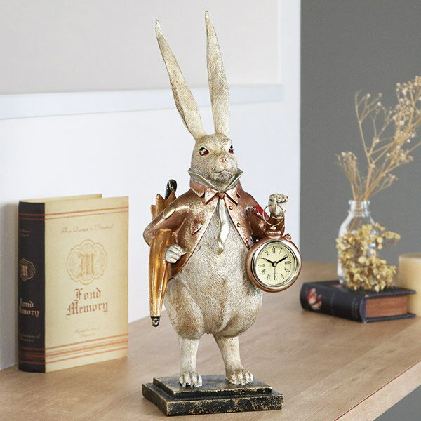 置き時計 ラビットクロック 耳長 アンティーク