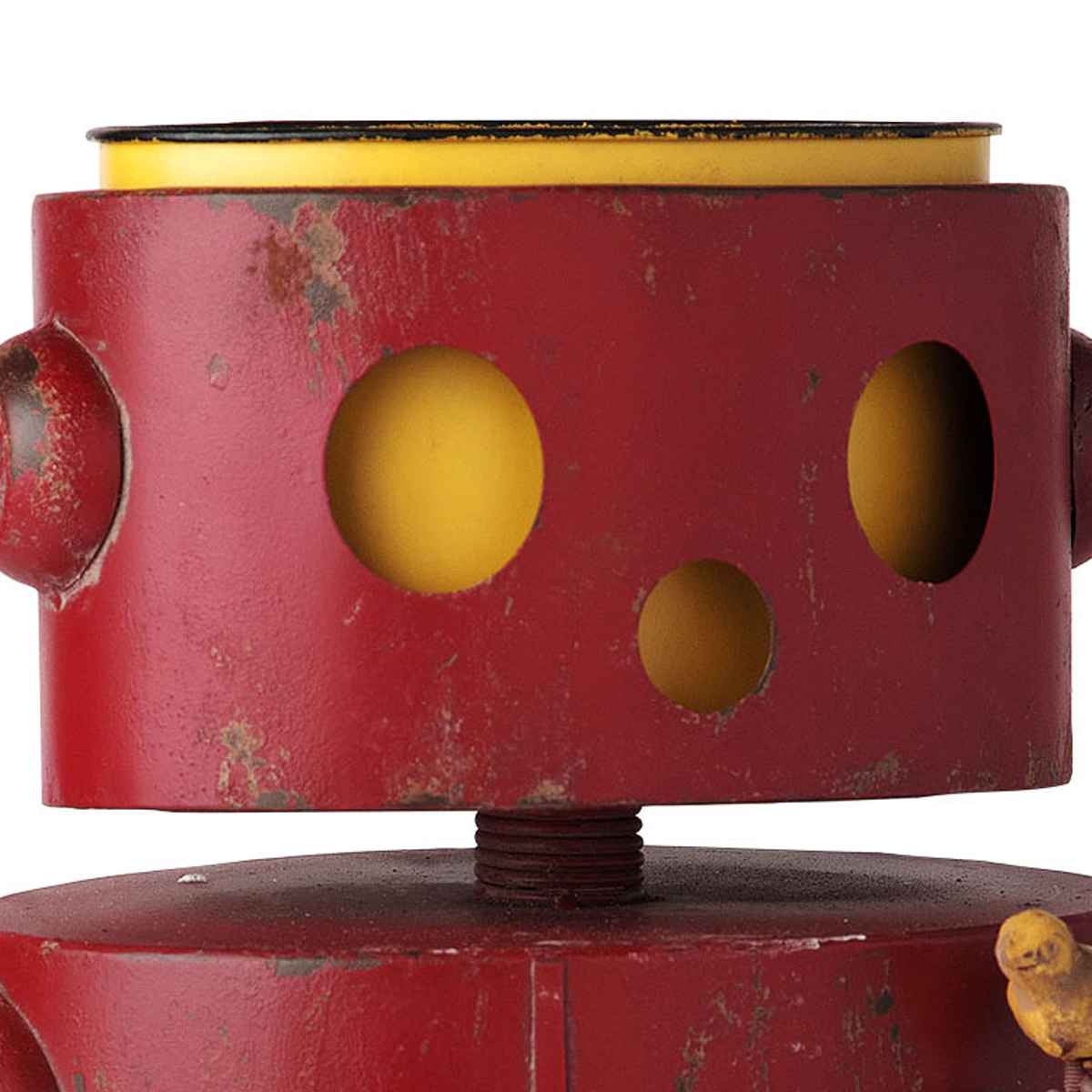 鉢カバー フラワーポット ロボット 赤 （ プランター プラントポット 植物用ポット...
