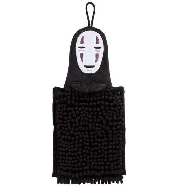 フェイスタオル 千と千尋の神隠し もこもこ カオナシ お手ふき ジブリ 千と千尋 タオル （ モールタオル キャラクタータオル マイクロファイバー たおる 吸水 速乾 キャラタオル 洗面タオル 手拭き 手ふき 吸水速乾 洗面 ループ紐 ） 【39ショップ】のサムネイル