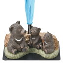 傘立て クマ親子 3本収納 置物 動物 傘たて アンブレラスタンド ( 傘 かさ立て 玄関 収納 おしゃれ かわいい カサ立て かさたて 傘置き 玄関収納 オブ...