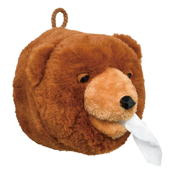 ティッシュケース トイレットペーパー クマ ぬいぐるみ 吊り下げ （ ロールティッシュケース トイレ ...