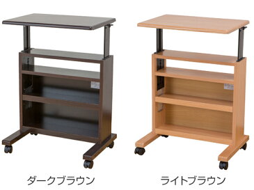 サイドテーブル 奥行37cm 天板昇降式 高さ調整 スリム 収納 ラック付き キャスター付き テーブル ( 送料無料 デスク 作業台 ソファテーブル 机 高さ調節 ラック 棚 簡易テーブル パソコンデスク ベッドサイドテーブル リビング )【39ショップ】