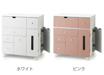コスメワゴン 幅53cm メイクワゴン 収納 キャスター ミラー コスメボックス 鏡台 ドレッサー ( 送料無料 引き出し 収納付き 鏡 メイク台 コスメ収納 メイク収納 引き出し付き 鏡付き ミラー付き キャスター付き 大容量 )【39ショップ】