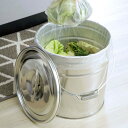 バケツ ステンレス フタ付き 15L ( ばけつ ふた付き 桶 ツールボックス 収納 つけ置き 洗い 15リットル ゴミ箱 保存容器 米びつ ガーデニング 掃除...