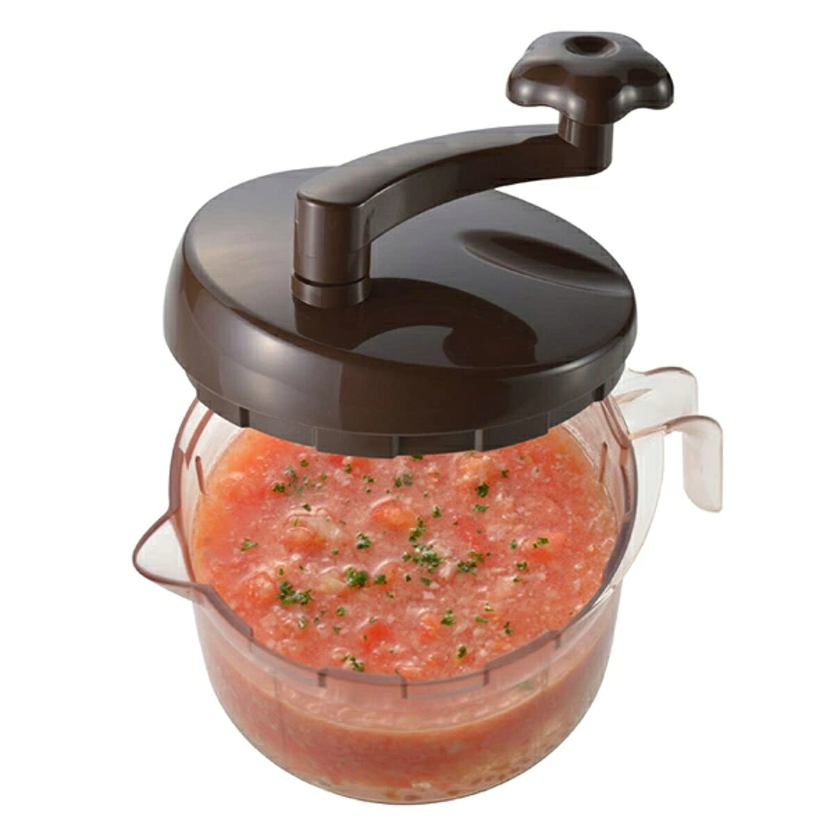 電子レンジ調理器 SUGMOG スープチョッパー 目盛り付き レシピ付き （ みじん切り器 フードチョッパー 電子レンジ対応 調理器具 キッチン用品 微塵切り 調理用品 便利グッズ 耐熱容器 ）【39ショップ】 interior-palette-10059057 インテリアパレット サンプル画像2