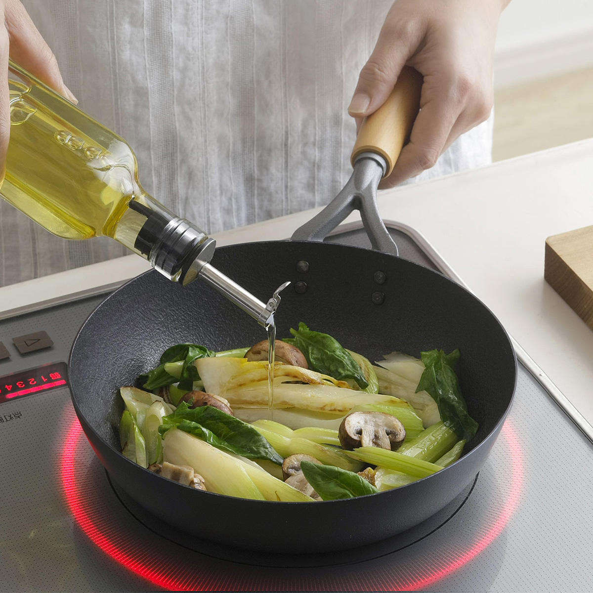 鉄フライパン 22cm IH対応 ファイバーエンボス 日本製 （ ガス火対応 鉄製フライパン フライパン 炒め鍋 22センチ 鉄のフライパン 鉄製 いため鍋 エンボス加工 こびりつきにくい 空焼き不要 調理器具 ）【39ショップ】