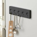 キッチン収納 5連フック マグネット ブラックシリーズ ( キッチンフック 吊り下げ収納 小物フック キッチンツール収納 小物掛け 磁石 吊り下げ 収納フック ...