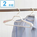 ハンガー 形態安定シャツ用ハンガー 2本組 ( 衣類収納 洋服ハンガー 形態安定 シャツ ブラウス 衣類 スライド 収納 ホワイト シンプル 連結 ) 【39シ...