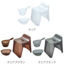 風呂椅子 洗面器 手桶 セット ヒューバス クリア バススツール まとめ買い 3点セット 座面30cm （ 風呂イス 風呂いす h30 バスチェア HUBATH 透明 高さ 30cm 30 風呂おけ 風呂桶 湯桶 手おけ 防カビ ） 【39ショップ】 3