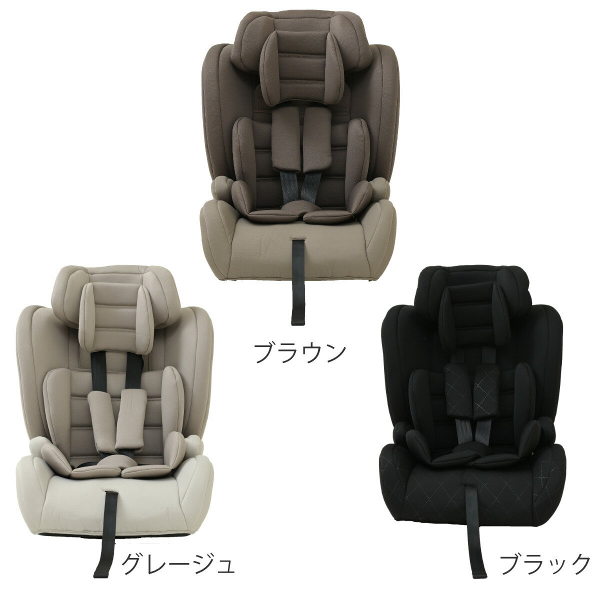 チャイルドシート ジュニアシート ISOFIX 身長 76cm〜150cm （ 新安全基準R129適合 Eマーク取得済 15ヶ月から 1歳〜11歳 ベビーシート 長く使える 洗える リクライニング ロングユース ベビー 赤ちゃん 子ども 簡単取付 シンプル ）【39ショップ】 3