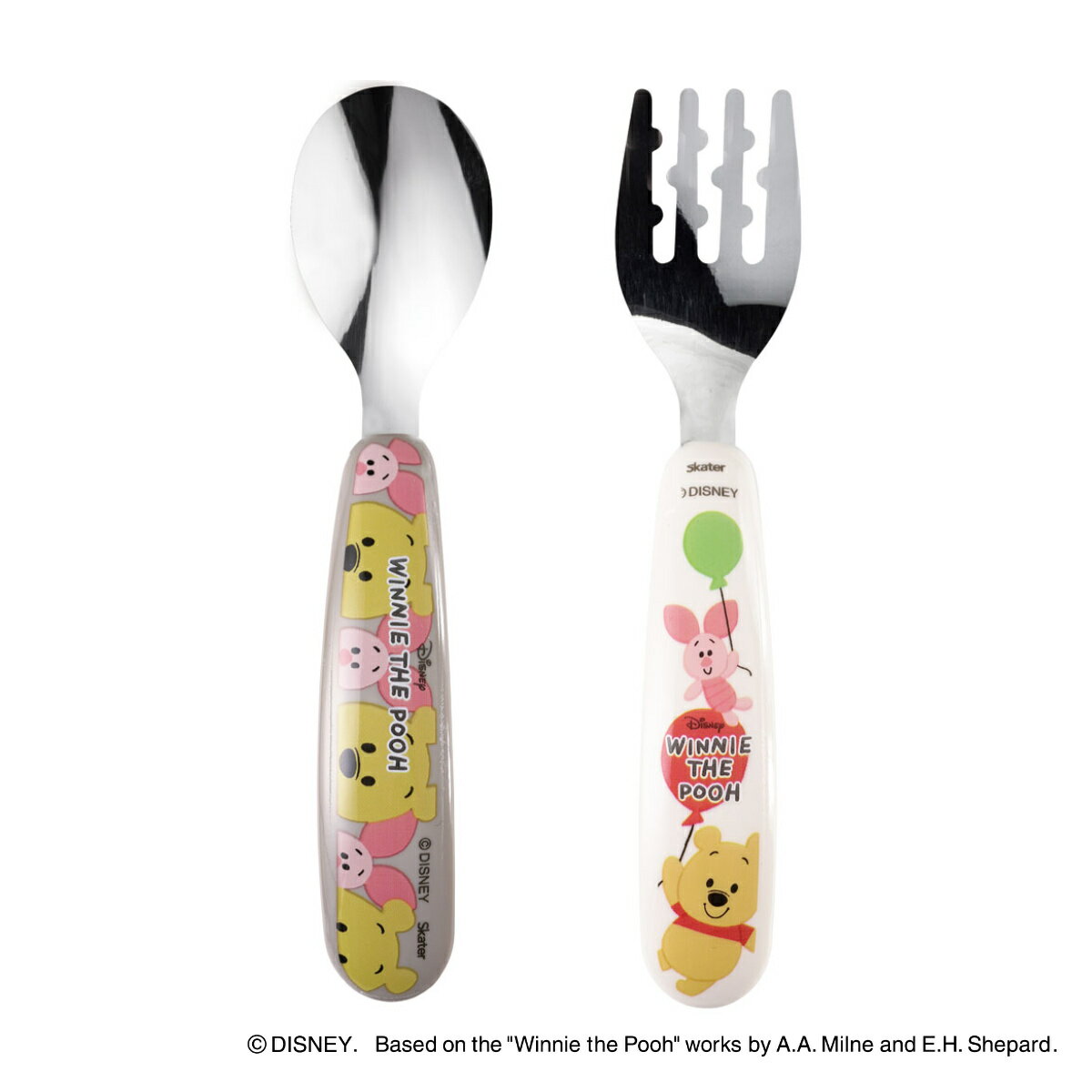 スプーン フォークセット くまのプーさん 子供 ステンレス製 ( 食器 ベビースプーン ベビーフォーク 子供用 ベビー キャラクター プーさん ディズニー 子供...