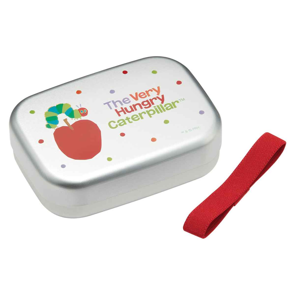 One Tier - 弁当箱 1段 370ml アルミ はらぺこあおむし （ お弁当箱 ランチボックス アルミ弁当箱 一段 保温庫対応 子供 日本製 お弁当 弁当 幼稚園 保育園 ランチベルト付き 中子付き キッズ ） 【39ショップ】