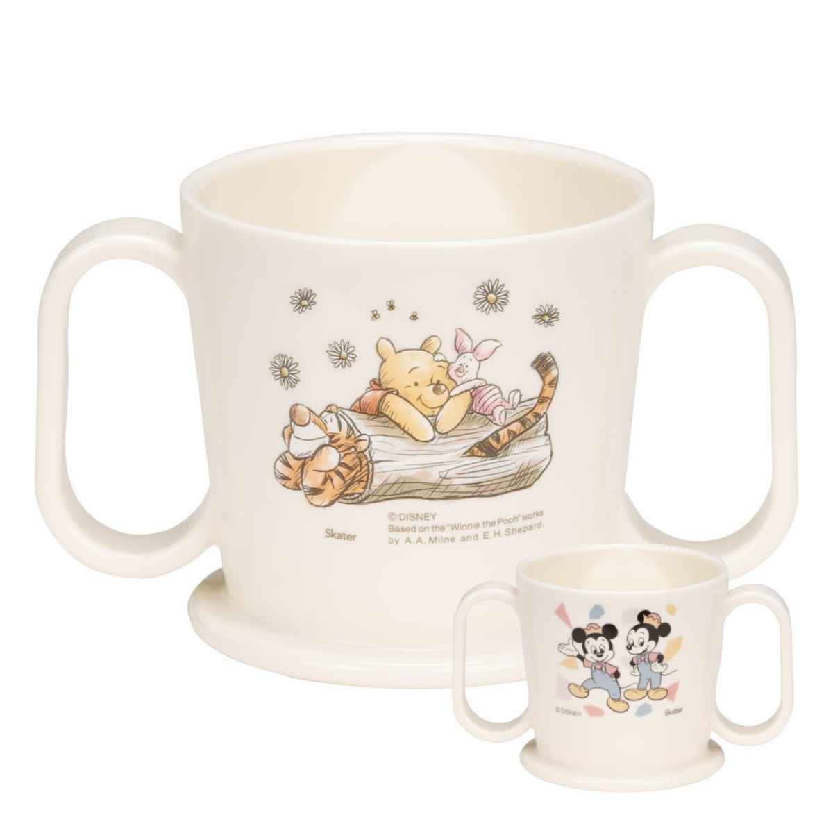 ベビーマグ トレーニング マグコップ 両手ハンドル 200ml キャラクター ( くまのプーさん フレンズレトロ ミッキー ミッキーマウス マグカップ 両手 食...