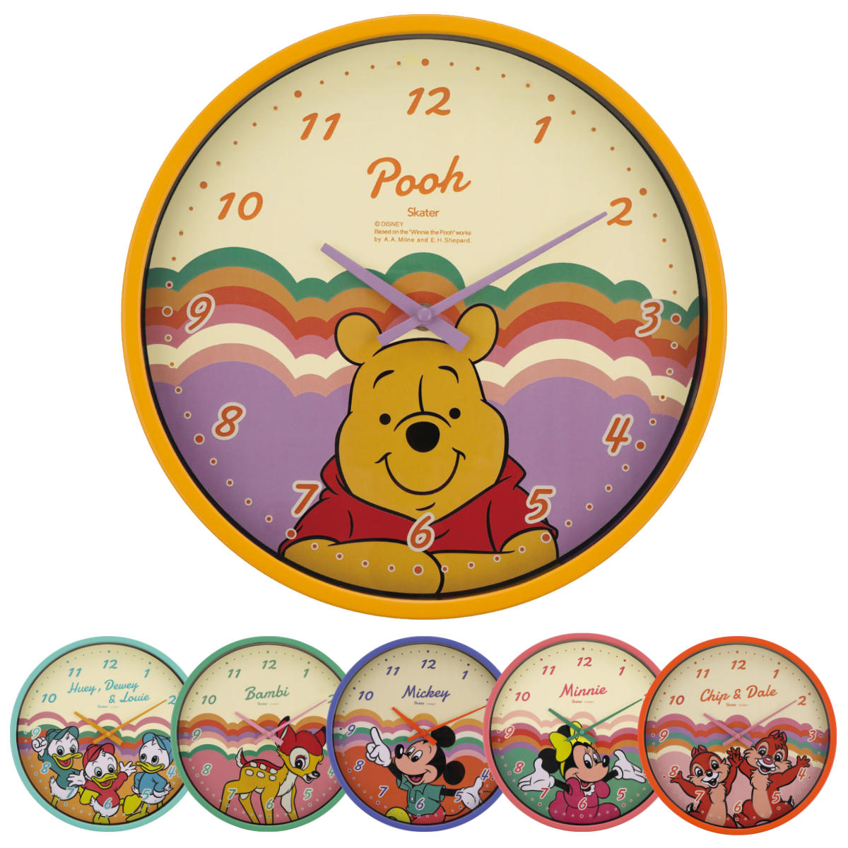 掛け時計 レトロ ディズニー