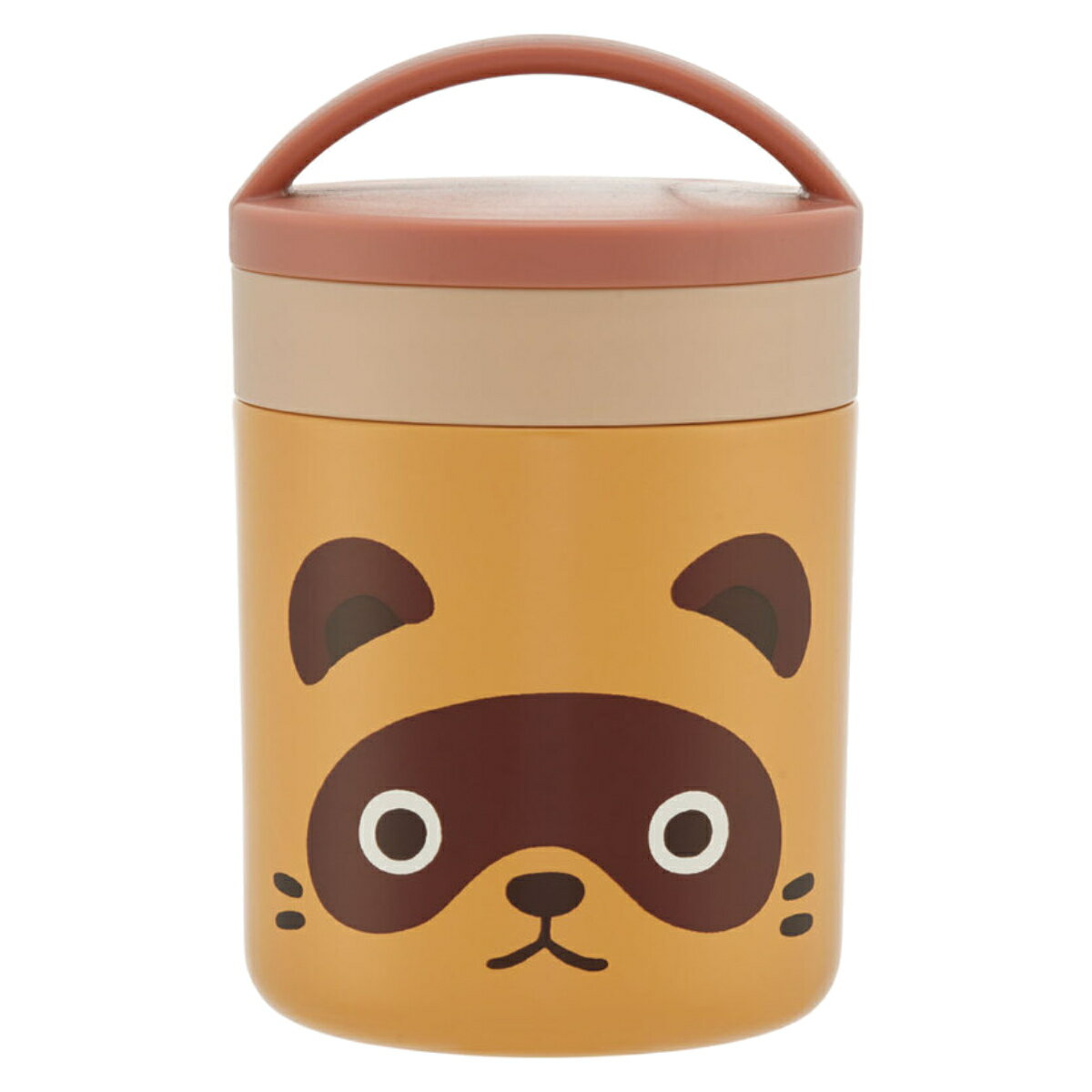 お弁当箱 抗菌保温保冷デリカポット 300ml TANUKI （ スープポット フードポット フードジャー 持ち手付き 携帯 持ち運び 弁当箱 ランチボックス お弁当 弁当 ステンレス ランチポット ） 【39ショップ】