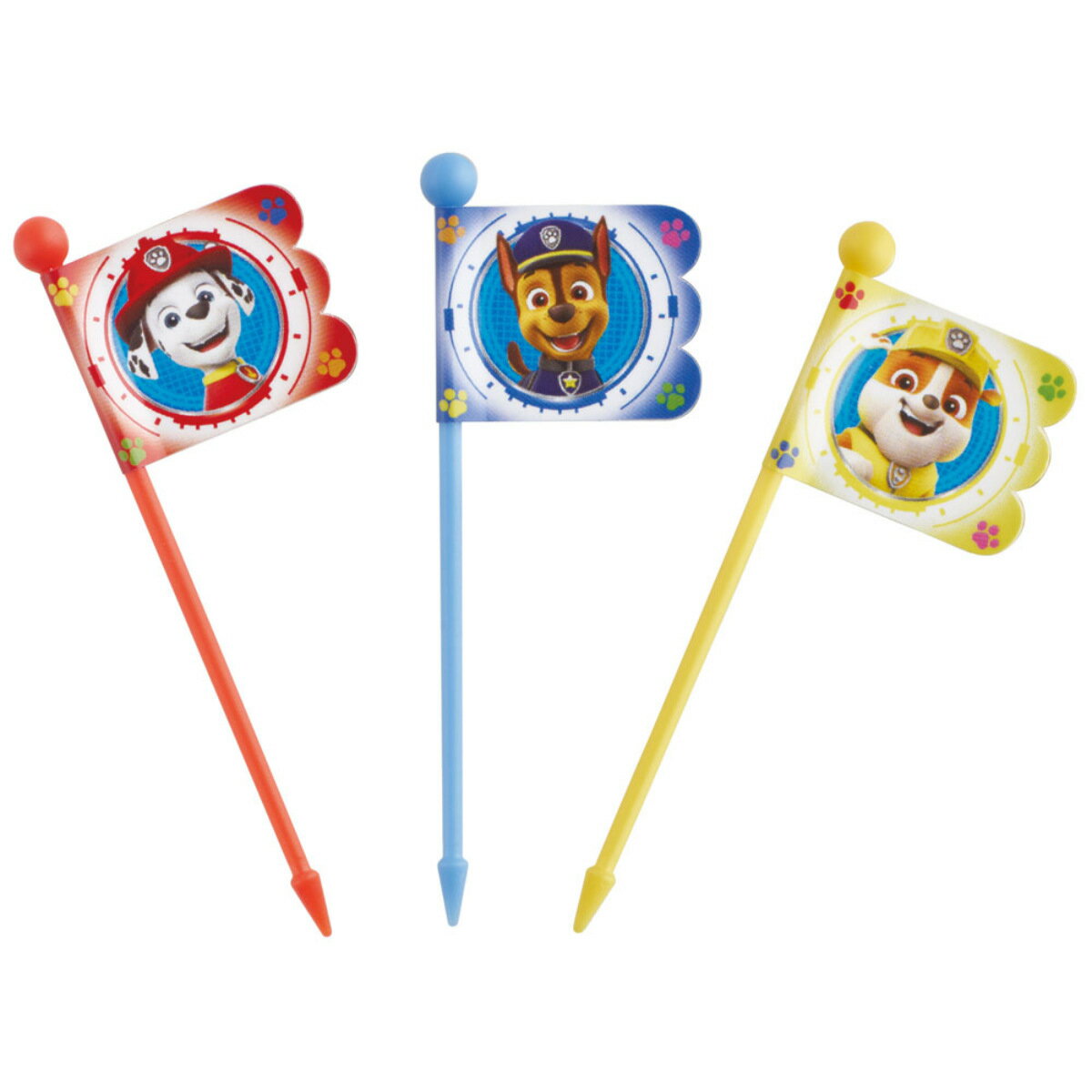 ランチピックス パウパトロール23 ( パウパトロール 9本 旗 串 フラッグ おべんとうグッズ デコ弁 お弁当ピック ピンチョス 楊枝 ようじ 飾り ラッピン...