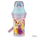 水筒 480ml 抗菌直飲プラボトル プリンセス24 ( ディズニープリンセス 子供用 抗菌 プラスチック製 ダイレクトボトル 直のみ ワンタッチ 抗菌加工 A...